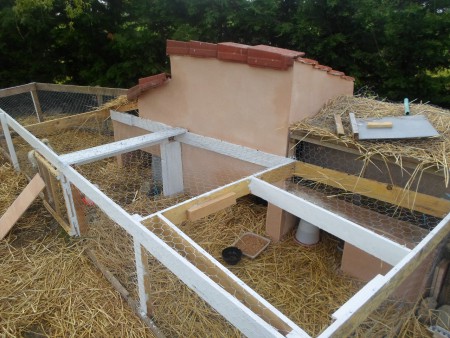 crépi du poulailler